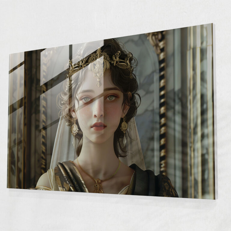 Classicism Glass Print - Greek Goddess - Classicism, Glass Art, Glass Wall Art, Glass Print