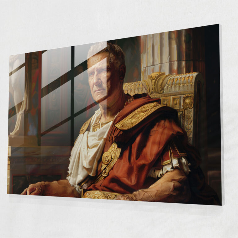 Classicism Wall Decoration - Roman Emperor - Classicism, Classicism, Modern Art, Glass Art