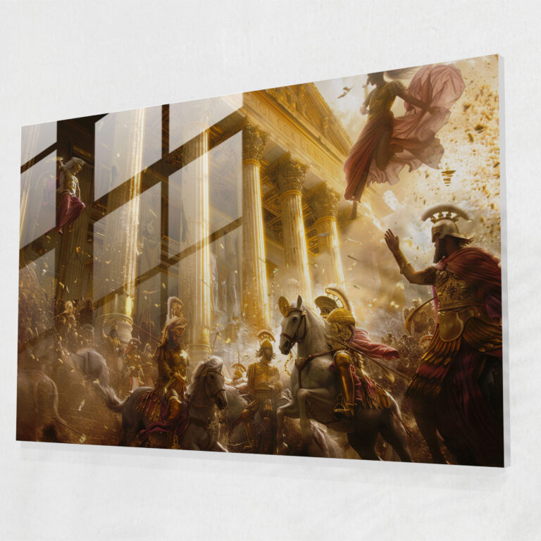 Classicism Home Decoration - Mythological Scene - Classicism, Classicism, Modern Art, Glass Print