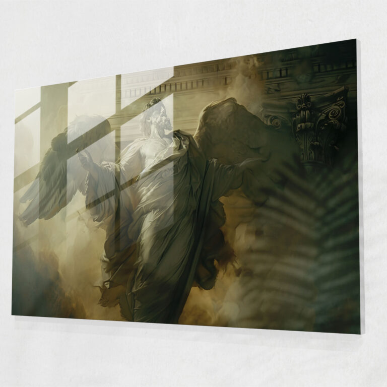 Classicism Glass Art - Mythical Being - Classicism, Glass Wall Art, Home Decoration, Glass Art