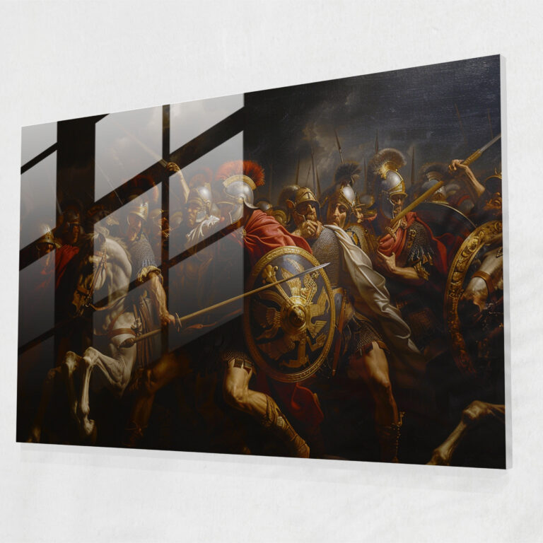 Classicism Glass Art - Historical Battle - Classicism, Drama, Glass Art, History