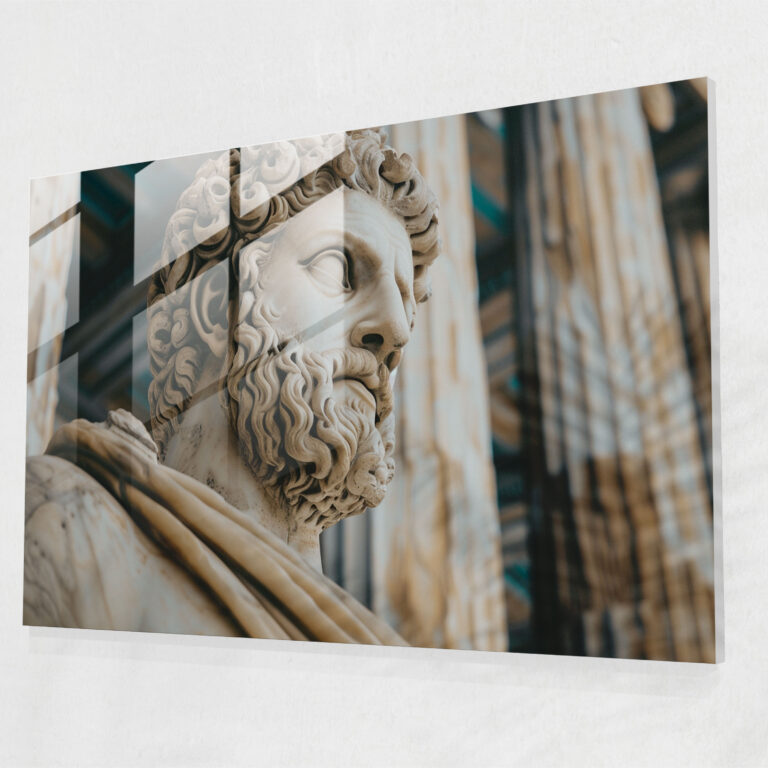Classicism Glass Print - Classicism, Classicism, Glass Wall Art, Marble Statue