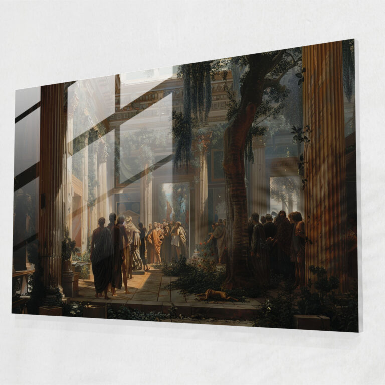 Classicism Glass Wall Art - Classicism, Glass Wall Art, Ancient Play, Classical Literature