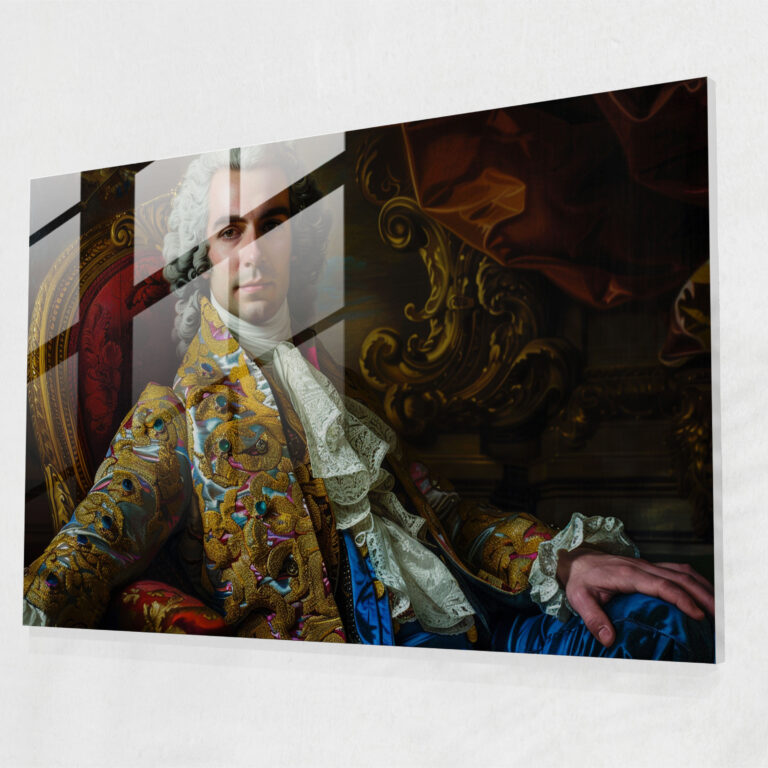 Classicism Wall Decoration - Classicism, Classicism, Glass Print, Regal Figure