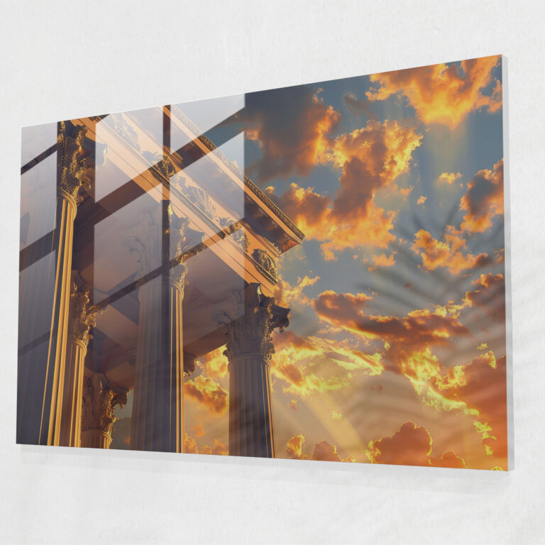 Classicism Glass Wall Art - Classicism, Glass Wall Art, Modern Art, Wall Decoration