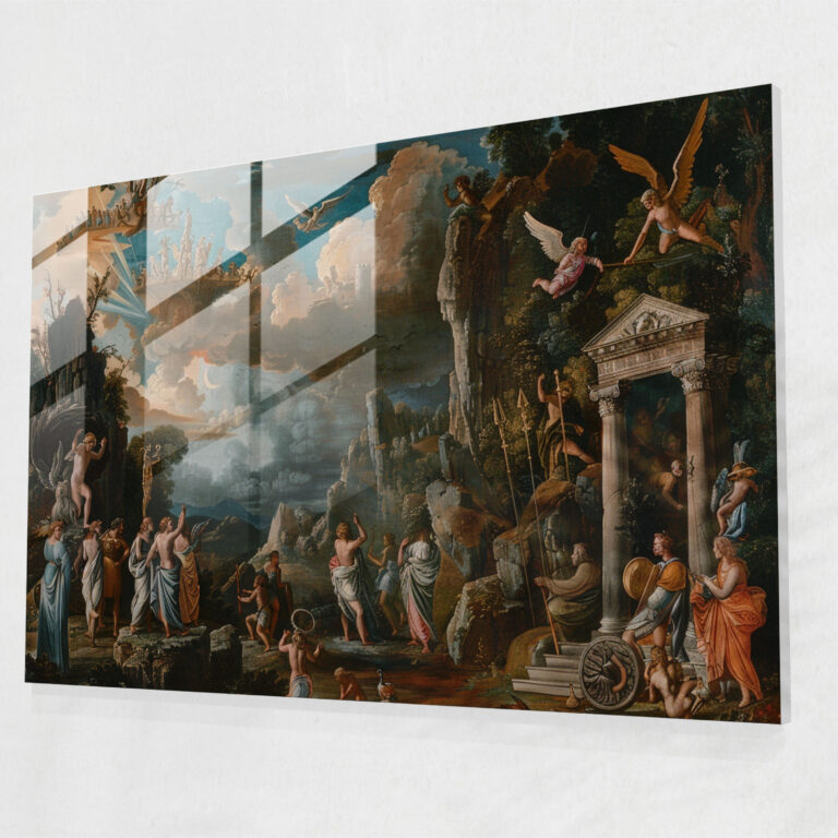 Classicism Glass Print - Classicism, Glass Print, Home Decoration, Classicism