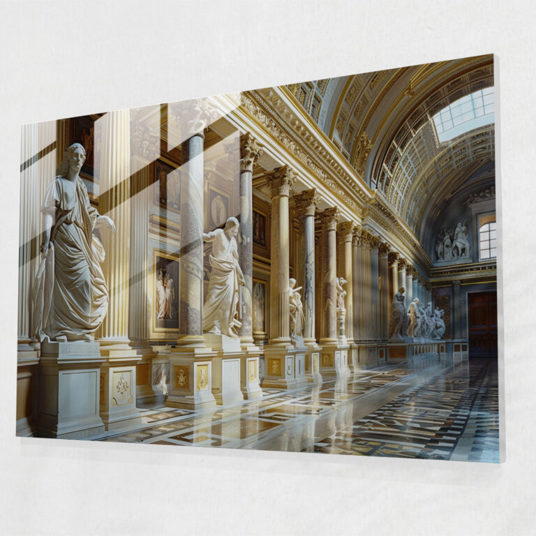 Classicism Glass Wall Art - Classicism, Glass Wall Art, Modern Art, Wall Decoration