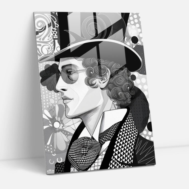 Victorian Gentleman Glass Wall Art - Classicism+Popart, Glass Wall Art, Modern Art, Combine Classicism With Pop Art