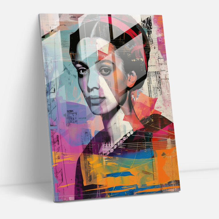 Classicism Meets Pop Art Glass Print - Classicism+Popart, Glass Art, Combine Classicism With Pop Art Style, Modern Art