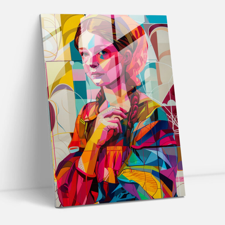 Classicism Pop Art Glass Print - Classicism+Popart, Glass Print, Combine Classicism With Pop Art, Modern Art