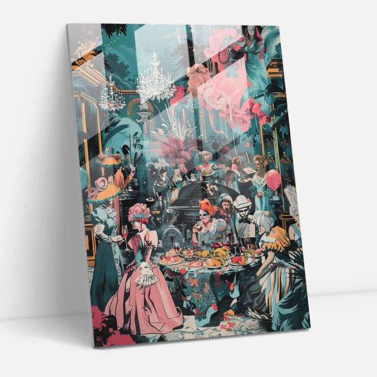 Pop Art Classicism Wall Decoration - Classicism+Popart, Glass Wall Art, Combine Classicism With Pop Art, Wall Decoration