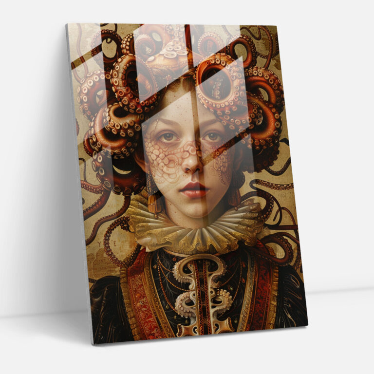 Baroque Icon Glass Wall Art - Classicism+Popart, Glass Art, Modern Art, Wall Decoration