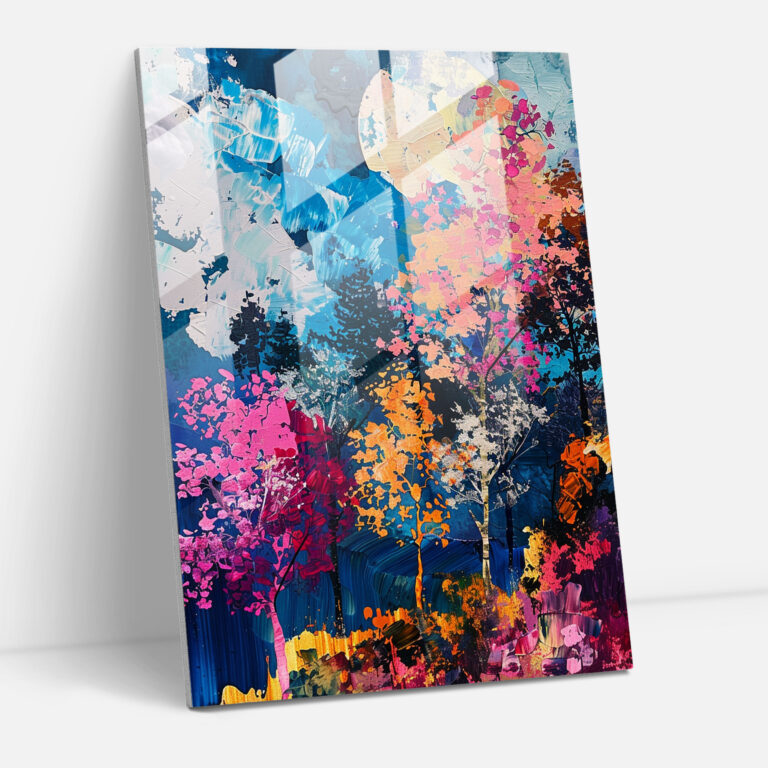 Landscape Pop Classicism Glass Wall Art - Classicism+Popart, Glass Art, Modern Art, Glass Wall Art