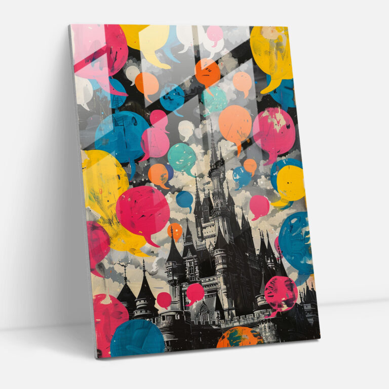 Classicism With Pop Art Modern Art - Classicism+Popart, Classicism With Pop Art, Wall Decoration, Glass Art