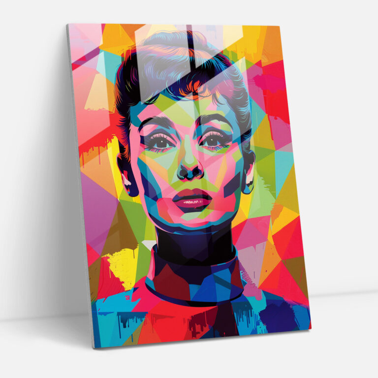 Timeless Pop Art Portrait Glass Wall Art - Classicism+Popart, Glass Art, Home Decoration, Combine Classicism With Pop Art