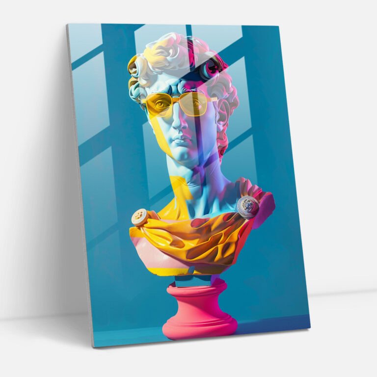 Renaissance Pop Glass Art - Classicism+Popart, Combine Classicism With Pop Art, Glass Art, Home Decoration