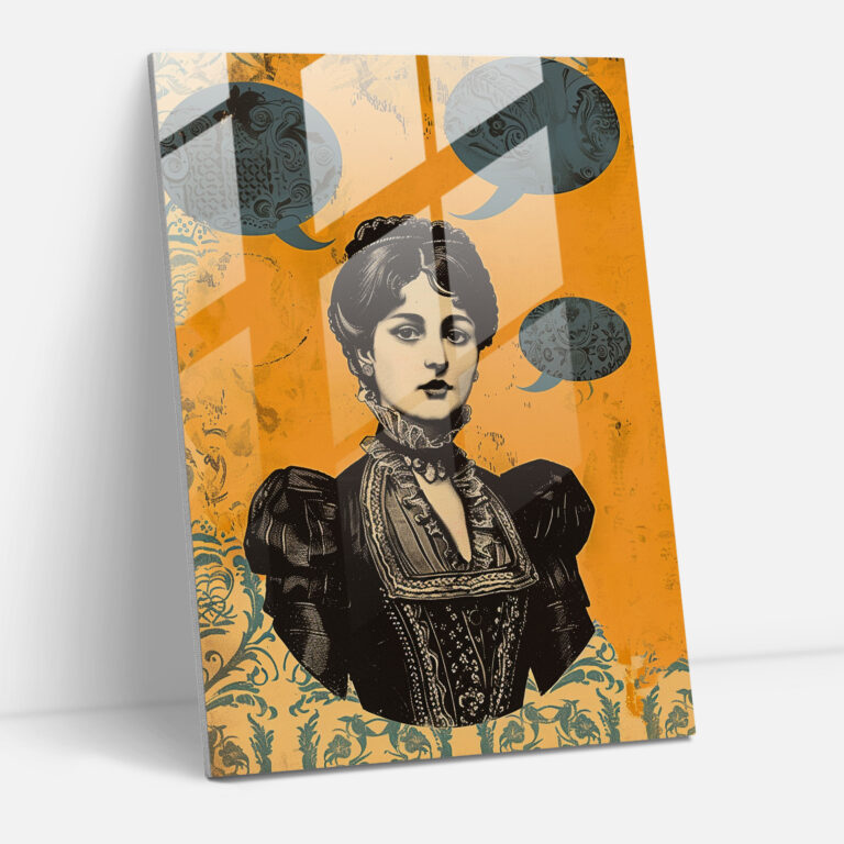 Classicism With Pop Art Modern Art - Classicism+Popart, Combine Classicism With Pop Art, Wall Decoration, Glass Print