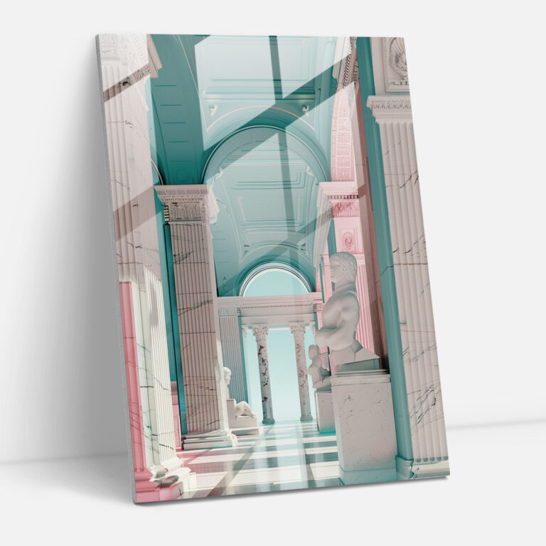 Neoclassical Pop Art Glass Wall Decoration - Classicism+Popart, Modern Art, Wall Decoration, Glass Wall Art