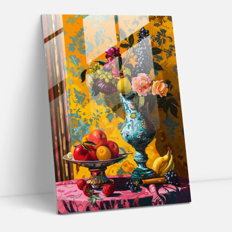 Colorful Classical Glass Print - Classicism+Popart, Glass Print, Glass Art, Modern Art
