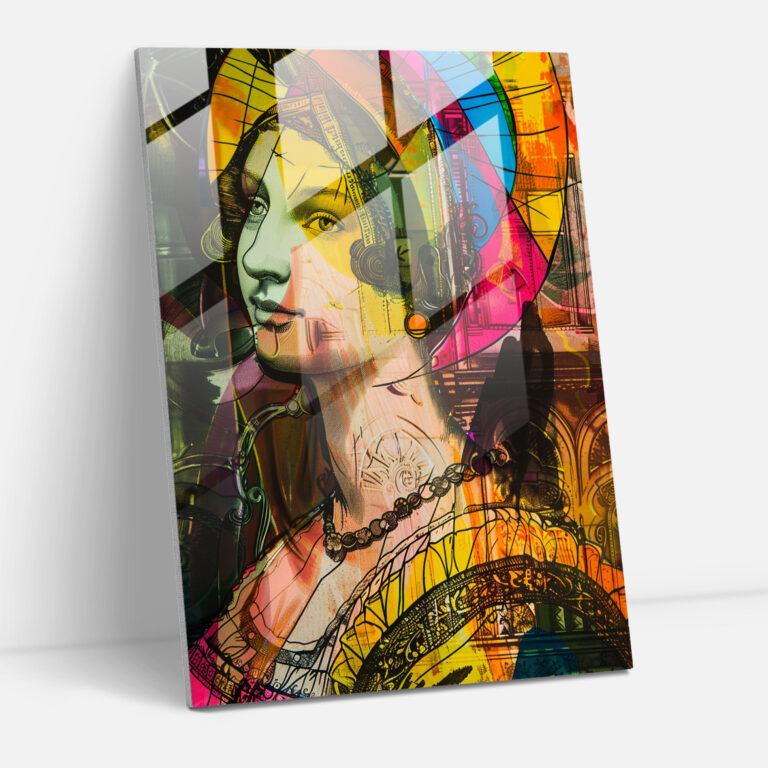 Classic Twist Glass Wall Art - Classicism+Popart, Modern Art, Wall Decoration, Glass Wall Art