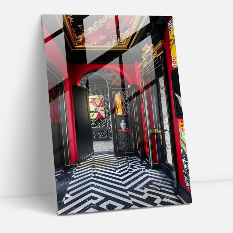 Graphic Baroque Wall Decoration - Classicism+Popart, Combine Classicism With Pop Art, Bold Graphic Elements, Modern Art