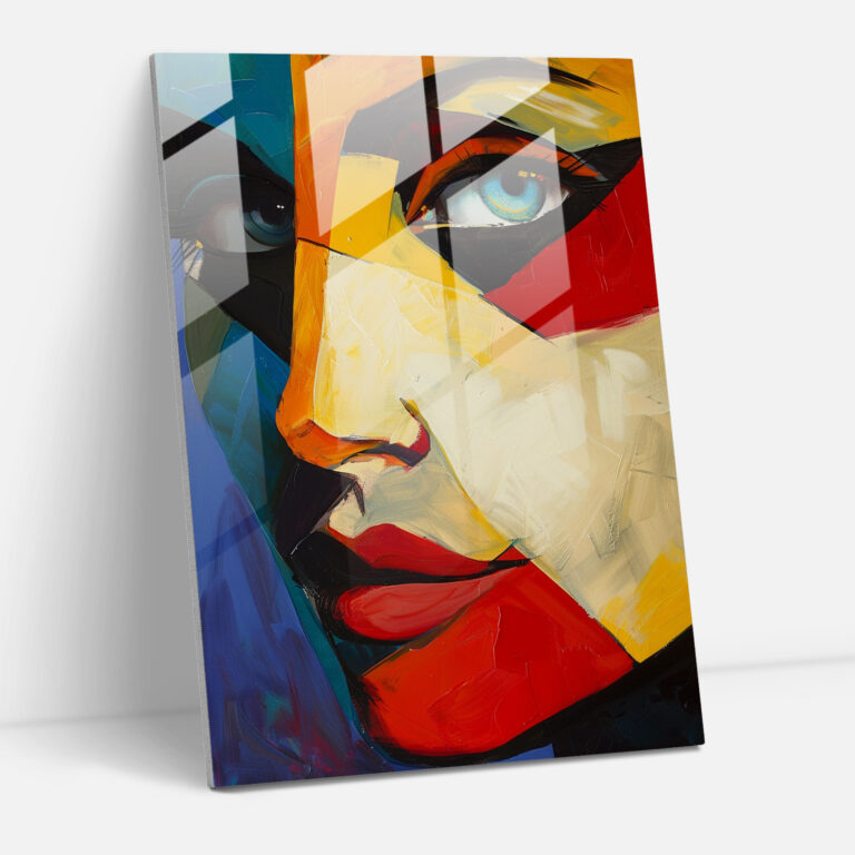 Geometric Impressionist Glass Wall Art - Classicism+Popart, Combine Classicism With Pop Art, Glass Art, Glass Print