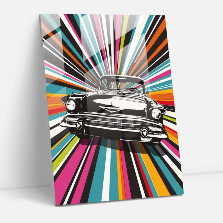 Classicism Meets Pop Art Glass Wall Art - Classicism+Popart, Wall Decoration, Combine Classicism With Pop Art, Glass Art