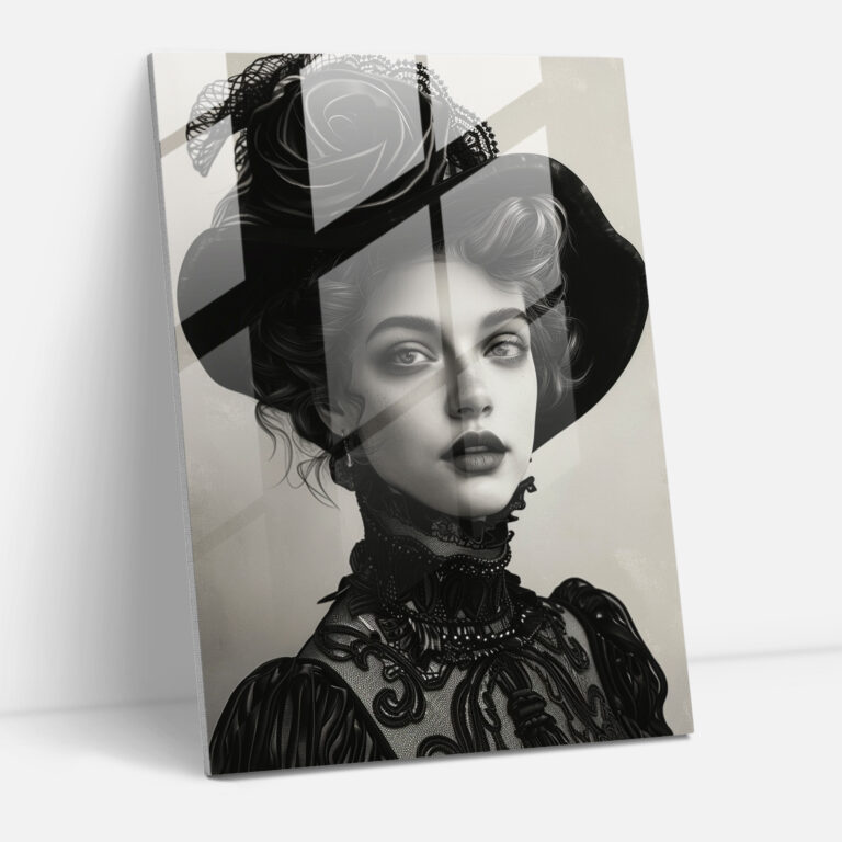Classical Elegance Glass Print - Classicism+Popart, Modern Art, Wall Decoration, Glass Art