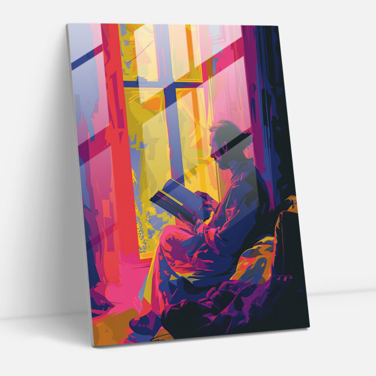 Literary Pop Glass Art - Classicism+Popart, Wall Decoration, Glass Art, Combine Classicism With Pop Art