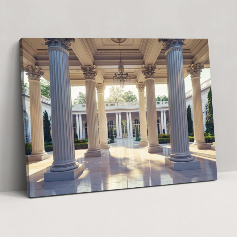 Neo-Classical Columns Canvas Print - Classicism, Home Decoration, Wall Art, Canvas Print