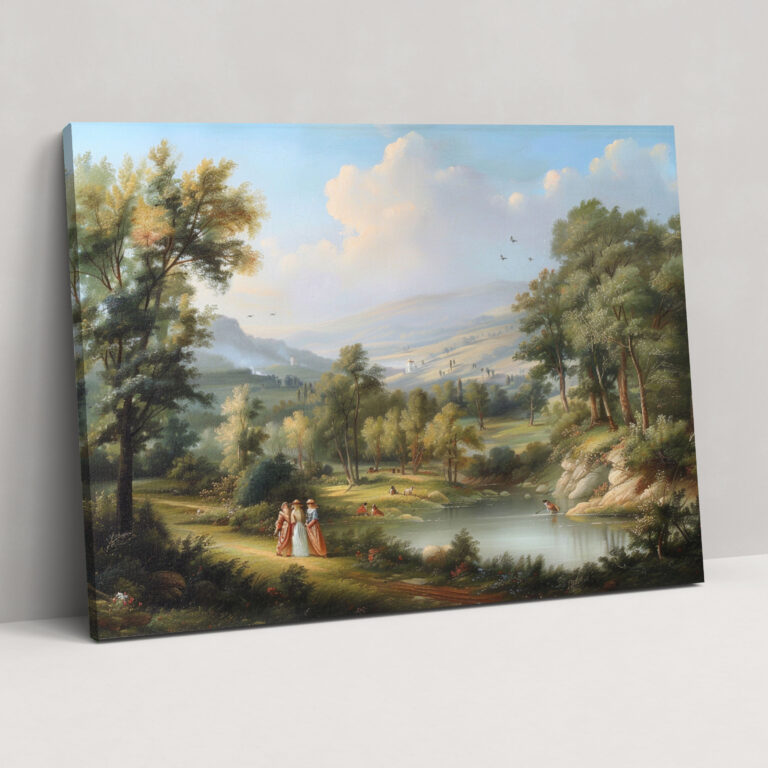 Classicism Pastoral Scene Wall Art - Classicism, Canvas, Classicism, Canvas Wall Art