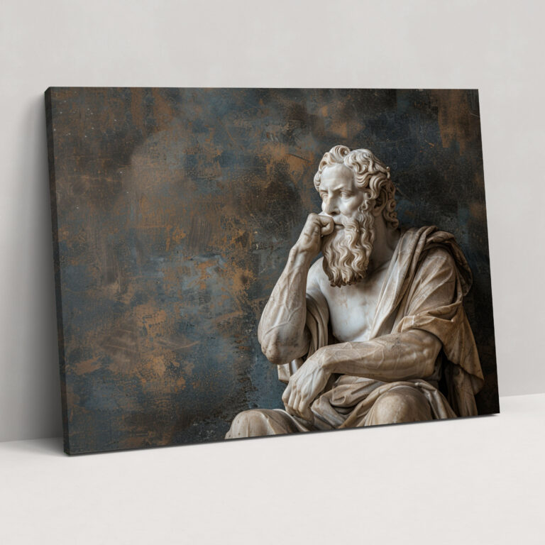 Classicism Greek Philosopher Canvas Print - Classicism, Wall Decoration, Wall Art, Canvas