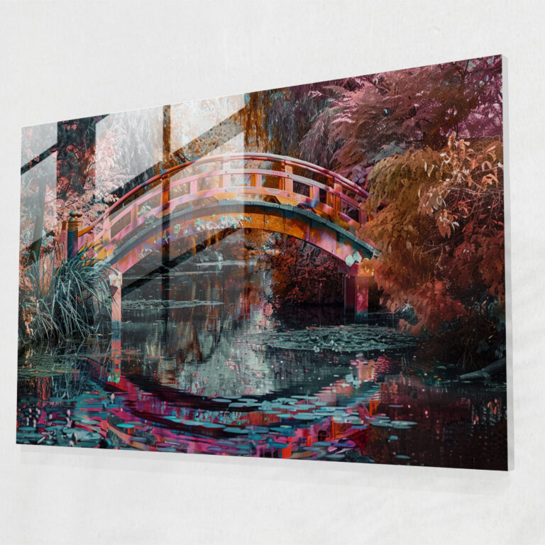Japanese Bridge Glass Wall Art - Claude Monet, Claude Monet, Modern Art, Glass Wall Art
