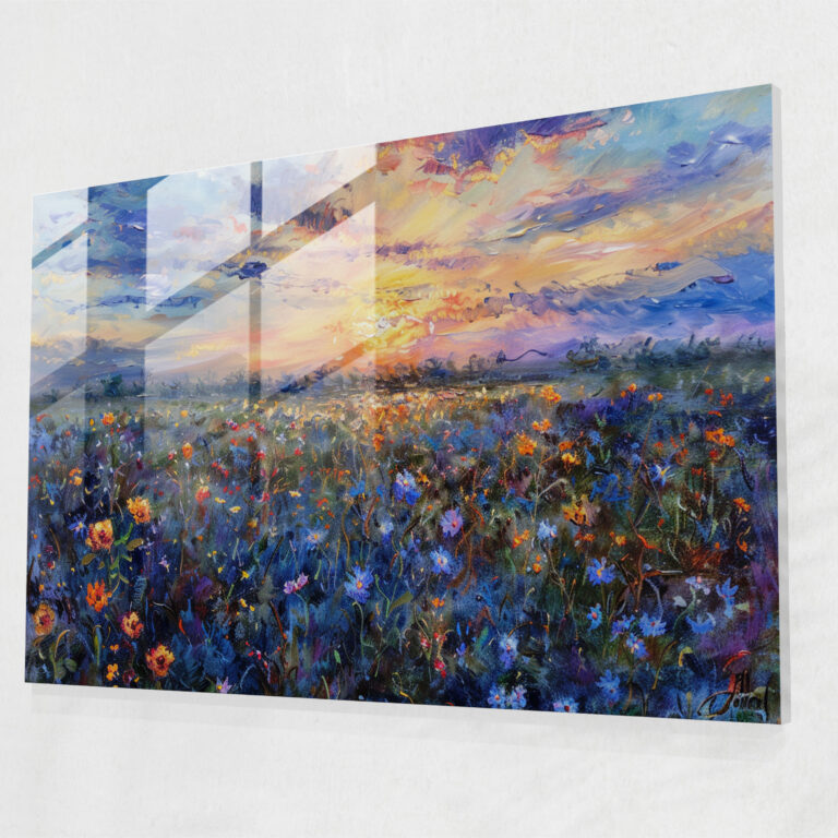 Claude Monet Sunset Glass Print - Claude Monet, Modern Art, Home Decoration, Wall Decoration