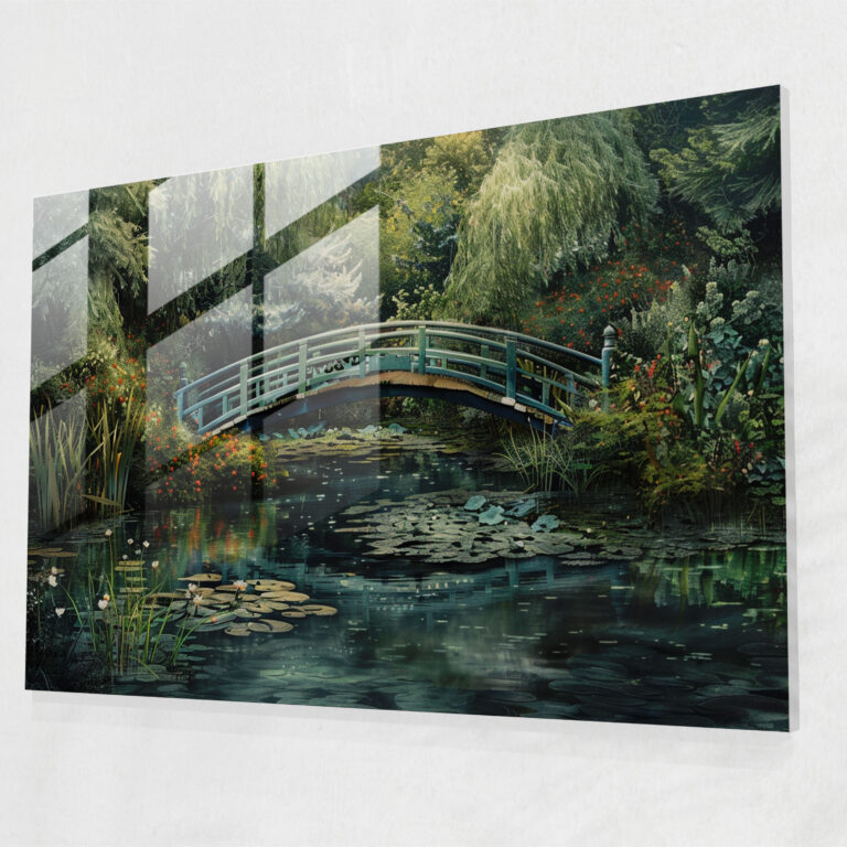 Claude Monet Glass Print Wall Decoration - Claude Monet, Home Decoration, Claude Monet, Glass Wall Art