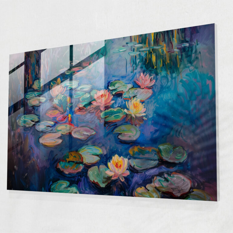 Claude Monet Glass Print - Claude Monet, Home Decoration, Glass Wall Art, Modern Art