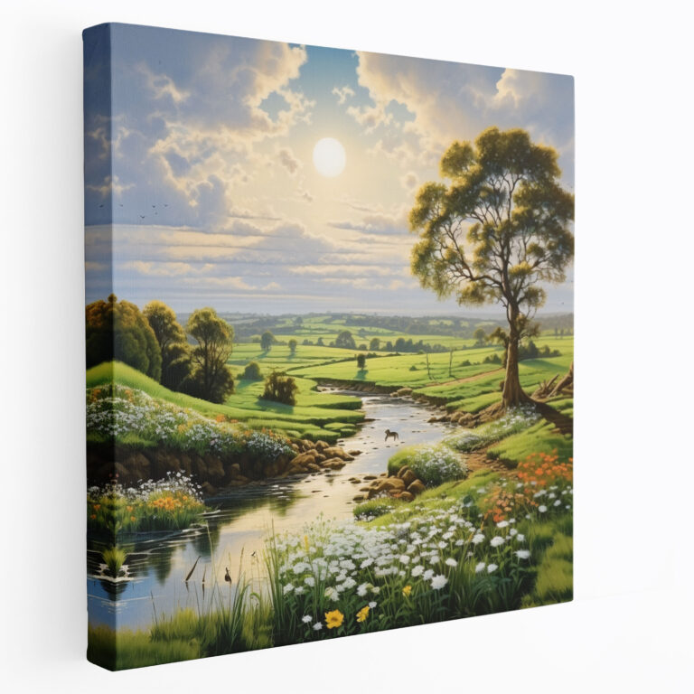 Classic Countryside Landscape Canvas Print - Classic, Classic, Wall Art, Canvas Print