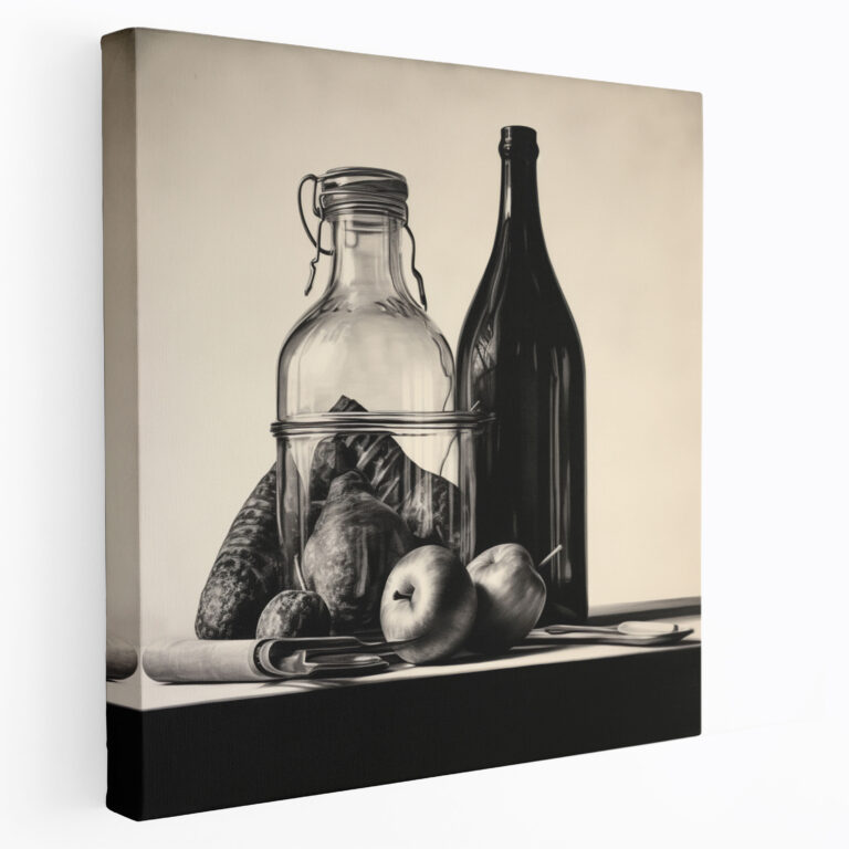 Classic Charcoal Drawing Wall Decoration - Classic, Simplicity, Still Life, Wall Decoration