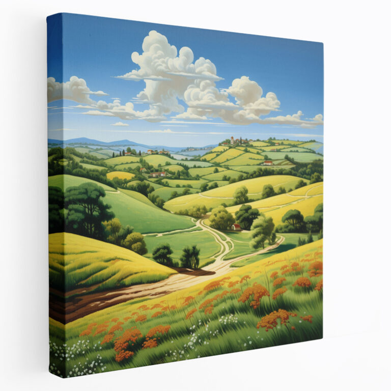 Classic Landscape Painting Wall Art - Classic, Classic, Serene, Canvas Print