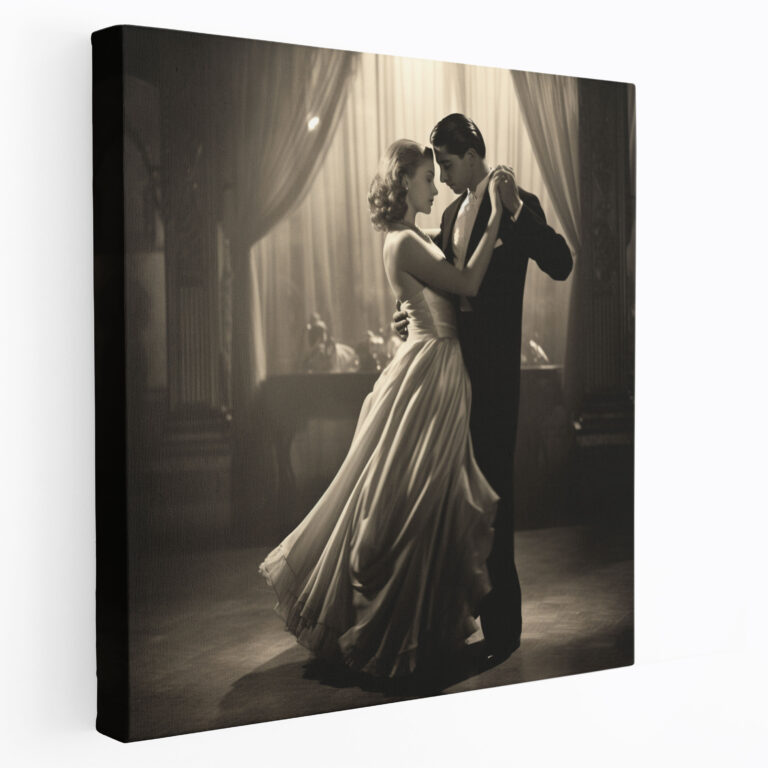 Classic Ballroom Wall Art - Classic, Black And White, Romance, Photograph