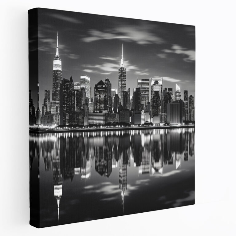 Classic Wall Decoration - City Skyline At Dusk - Classic, City Skyline, Home Decoration, Wall Decoration