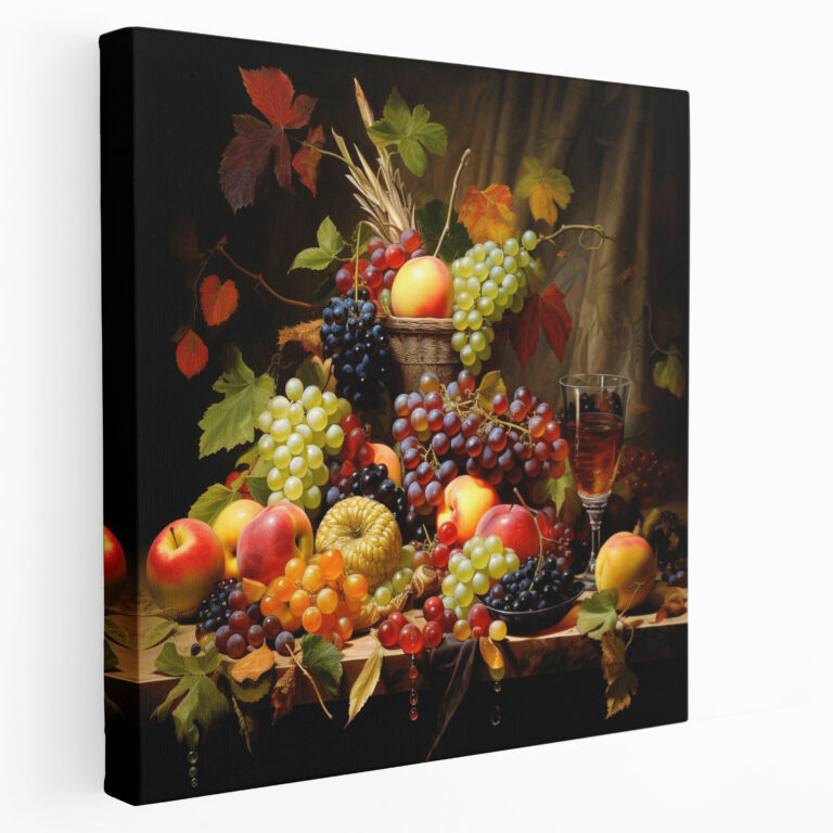 Classic Wall Art - Traditional Still Life With Fruits - Classic, Canvas, Traditional, Canvas Wall Art