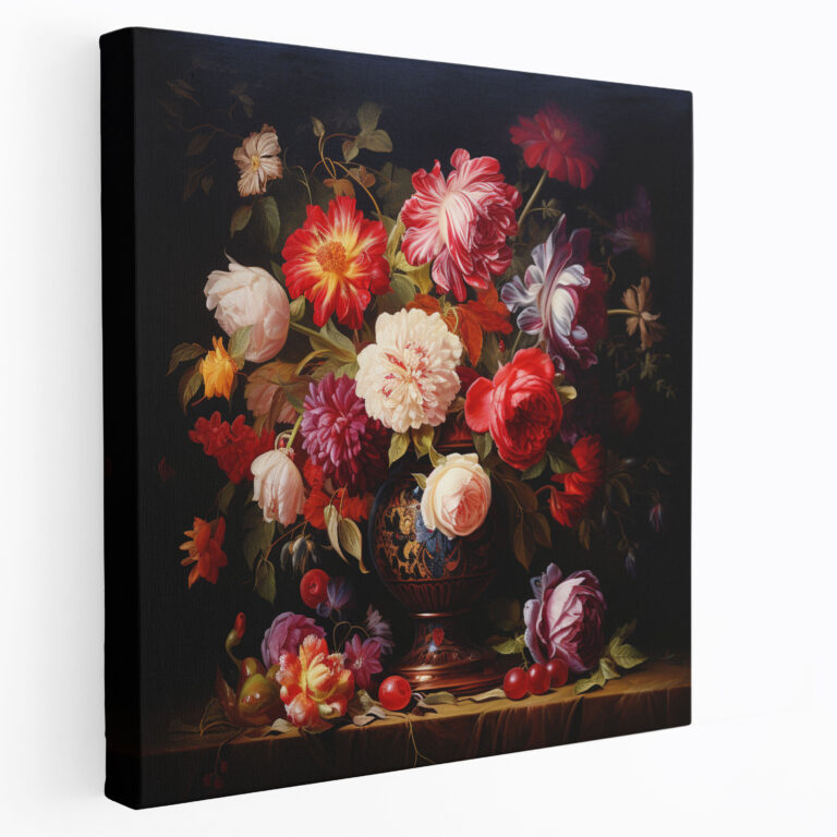 Classic Flowers Canvas Print - Classic, Canvas, Classic, Oil Painting
