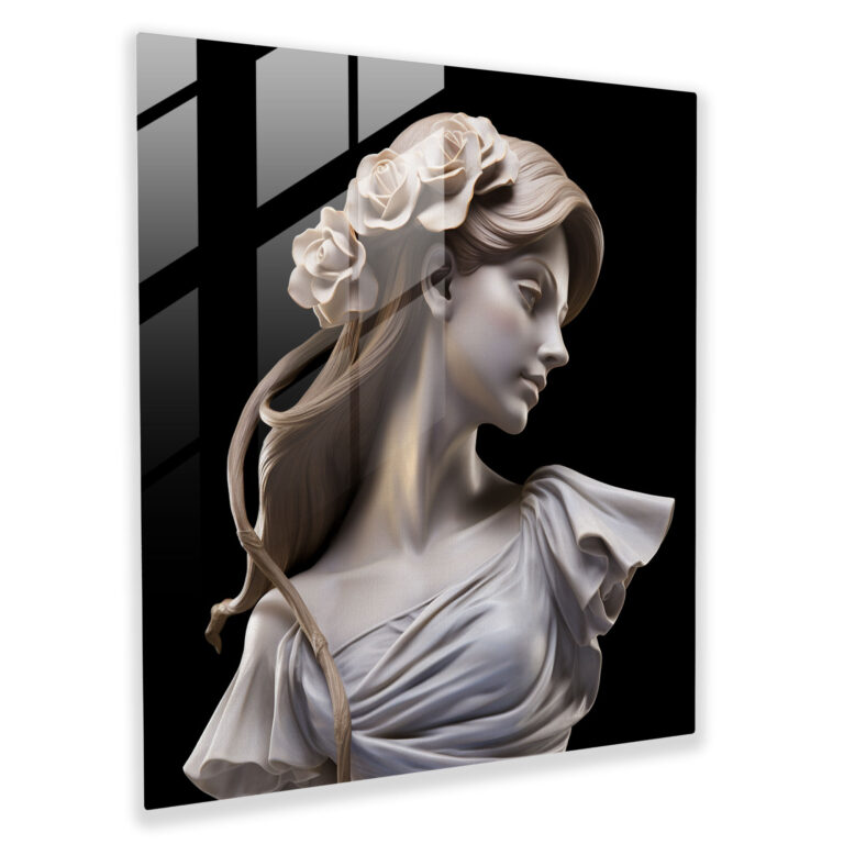 Elegant Muse Glass Print - Classic, Glass Print, Glass Art, Elegant Muse