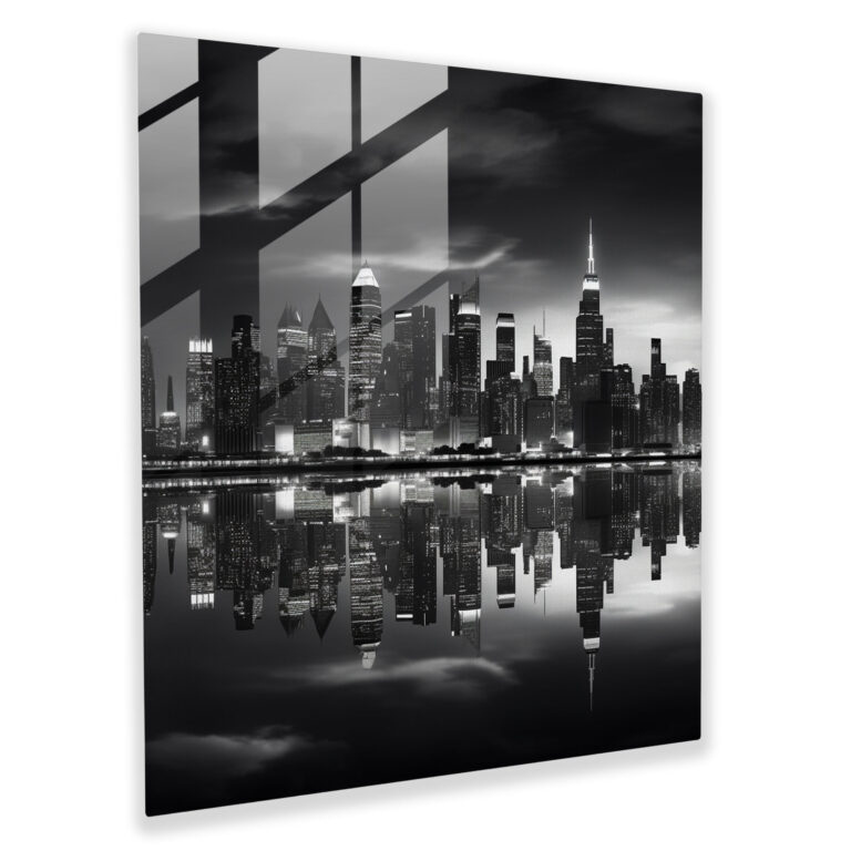 Classic Cityscape Glass Print - Classic, Home Decoration, Glass Print, Modern Art