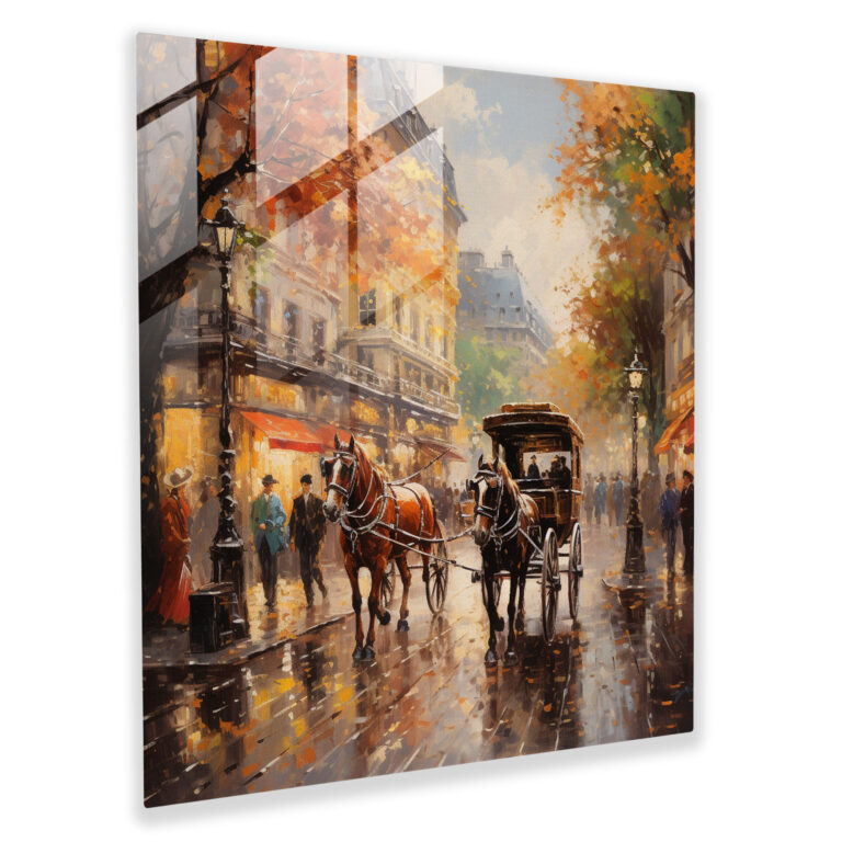 Classic Cityscape Glass Print - Classic, Glass Art, Glass Print, Cityscape