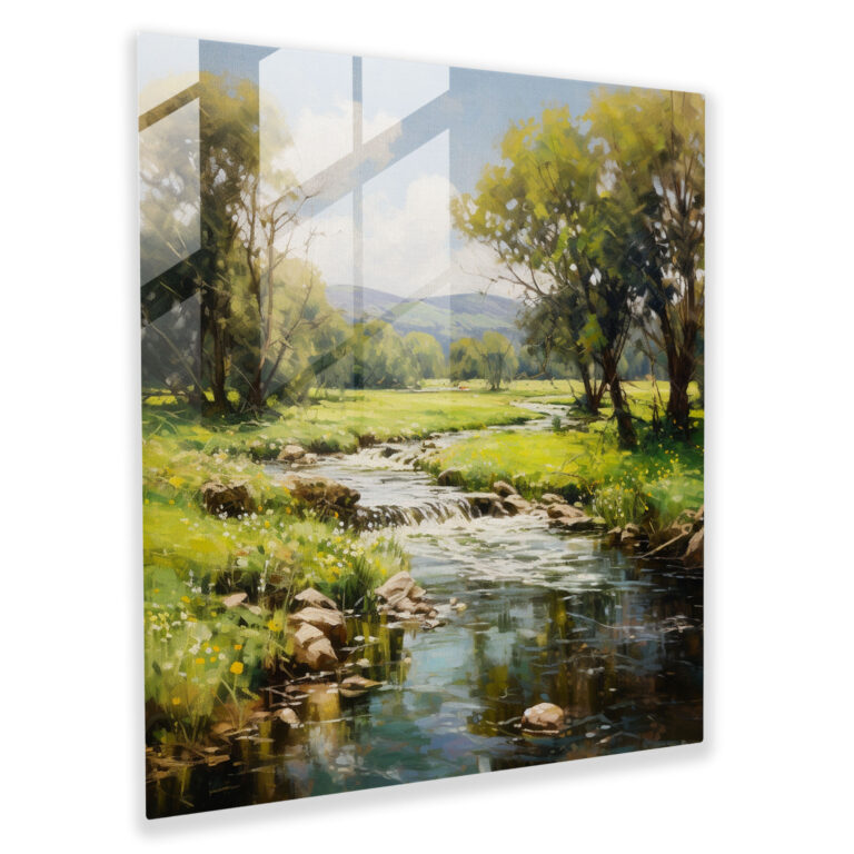 Classic Impressionist Glass Print - Classic, Glass Art, Tranquility, Home Decoration