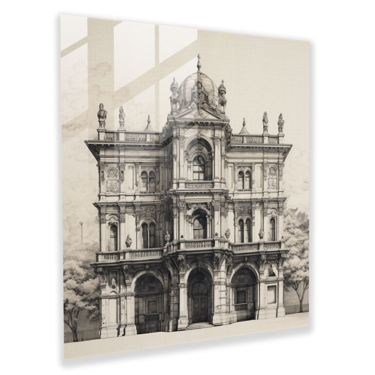 Classic Etching Glass Print - Classic, Glass Print, Classic, Etching