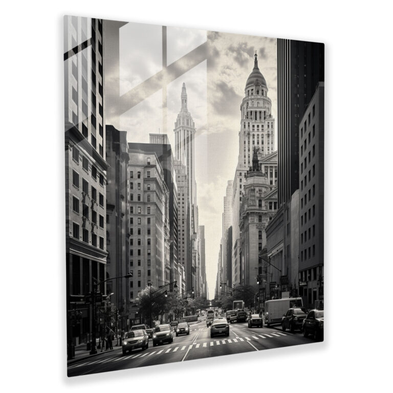 Classic Glass Print - Iconic Cityscape - Classic, Iconic Landmarks, Glass Wall Art, Timeless Charm