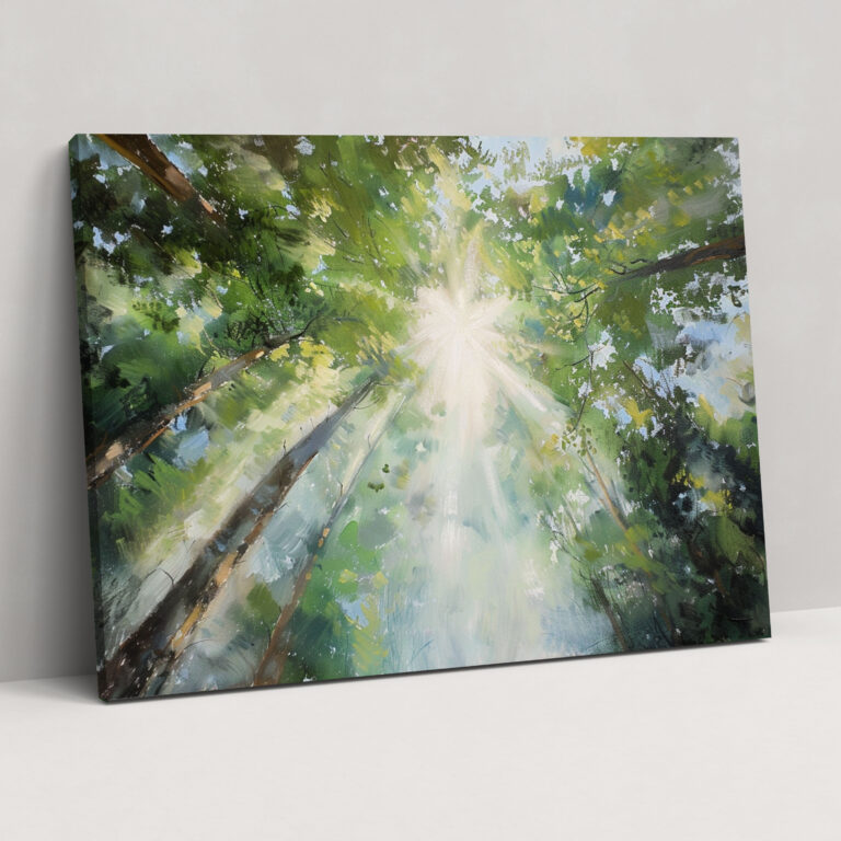 Sunlit Forest Canvas Print - Claude Monet, Canvas Wall Art, Canvas, Wall Decoration